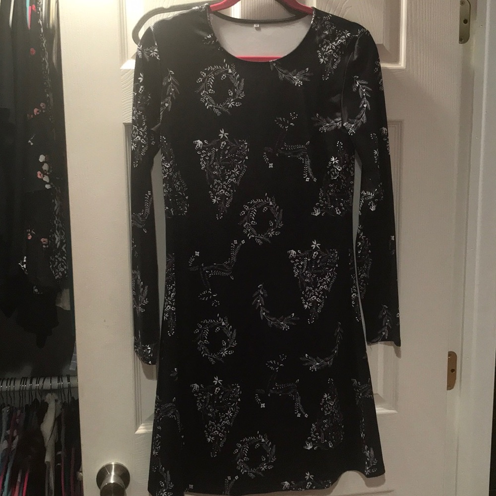 Festive black holiday dress